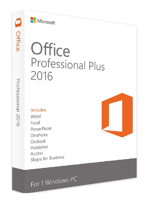 Microsoft Office 2016 Professional Plus (PC)
