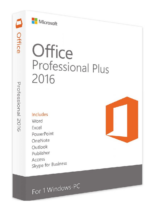 Microsoft Office 2016 Professional Plus (PC)